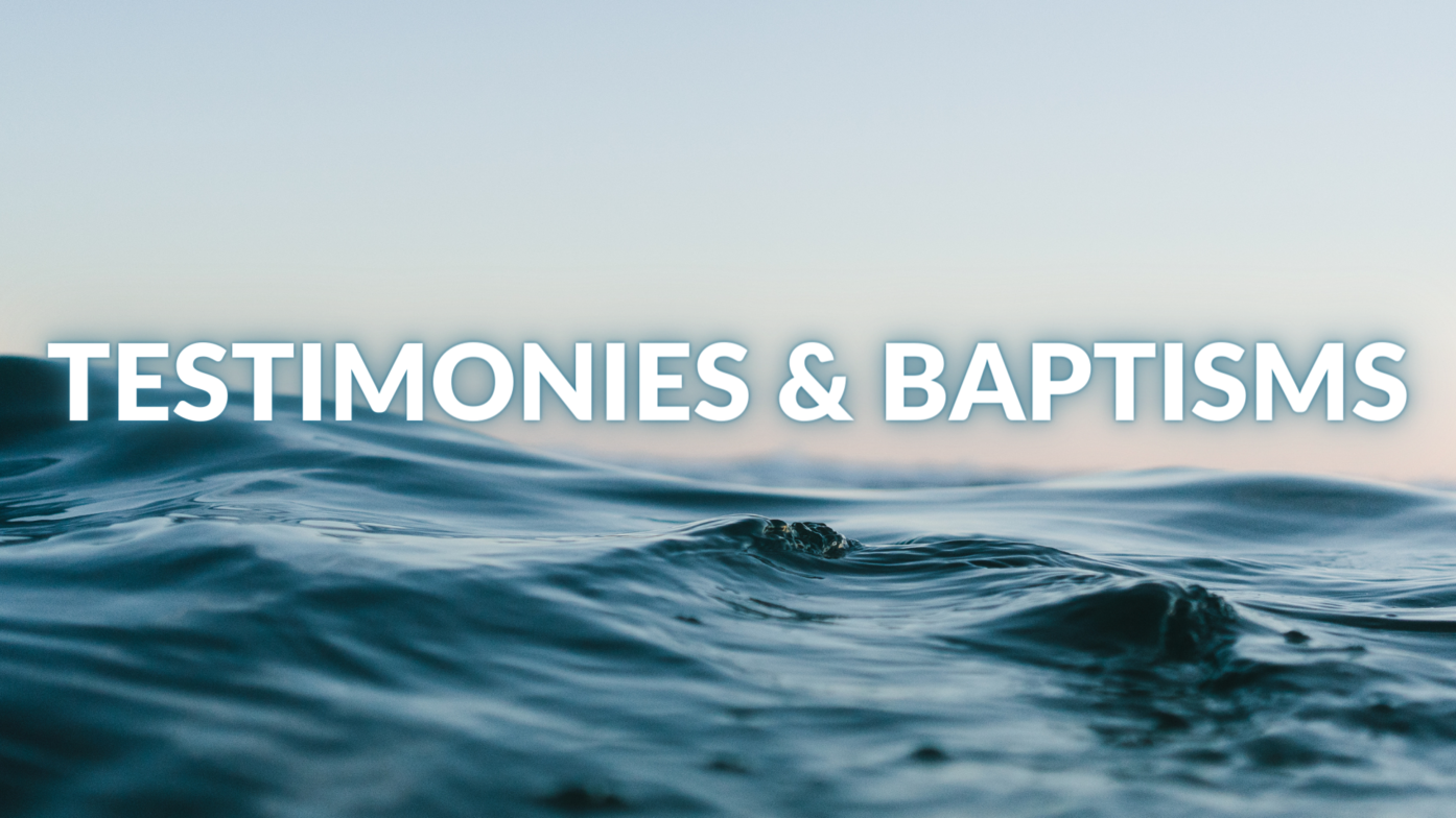 Testimonies & Baptisms from June 5 Eagle Ridge Bible Fellowship